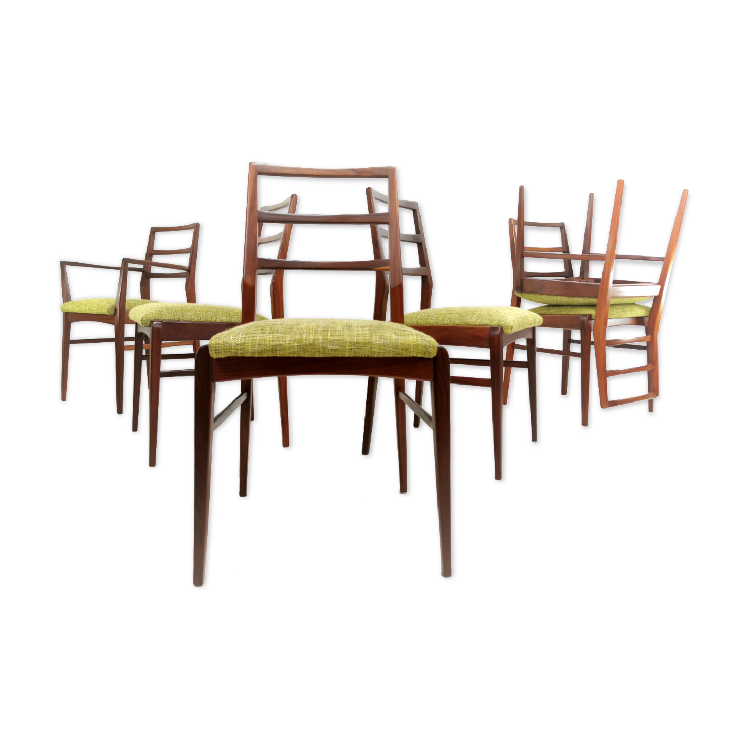 Afromosia Teak Dining Chairs By Richard Hornby For Fyne Ladye Mid Century 60s