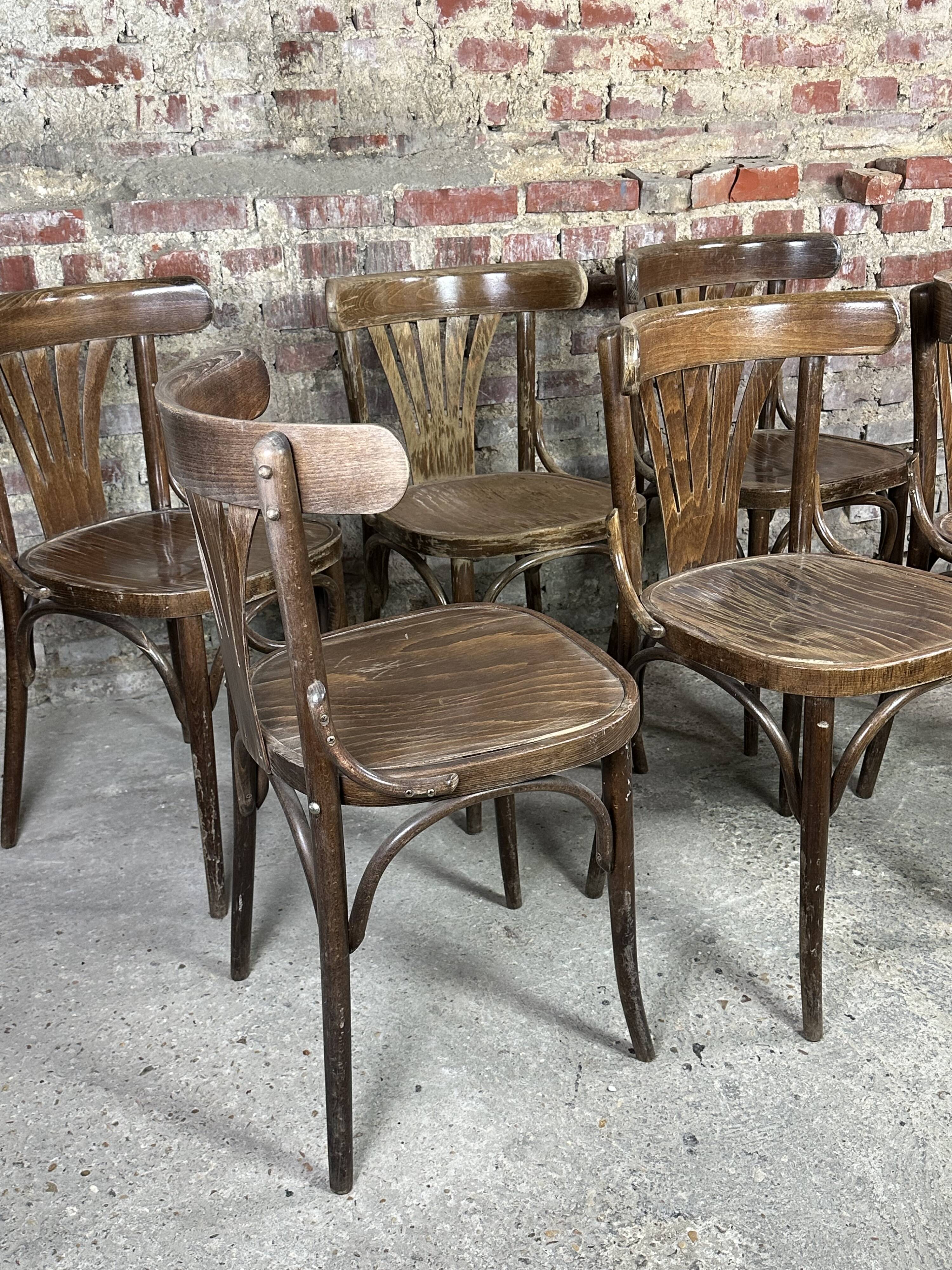 Bistro chairs (series of 6) 50s