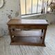 19th-century oak console table