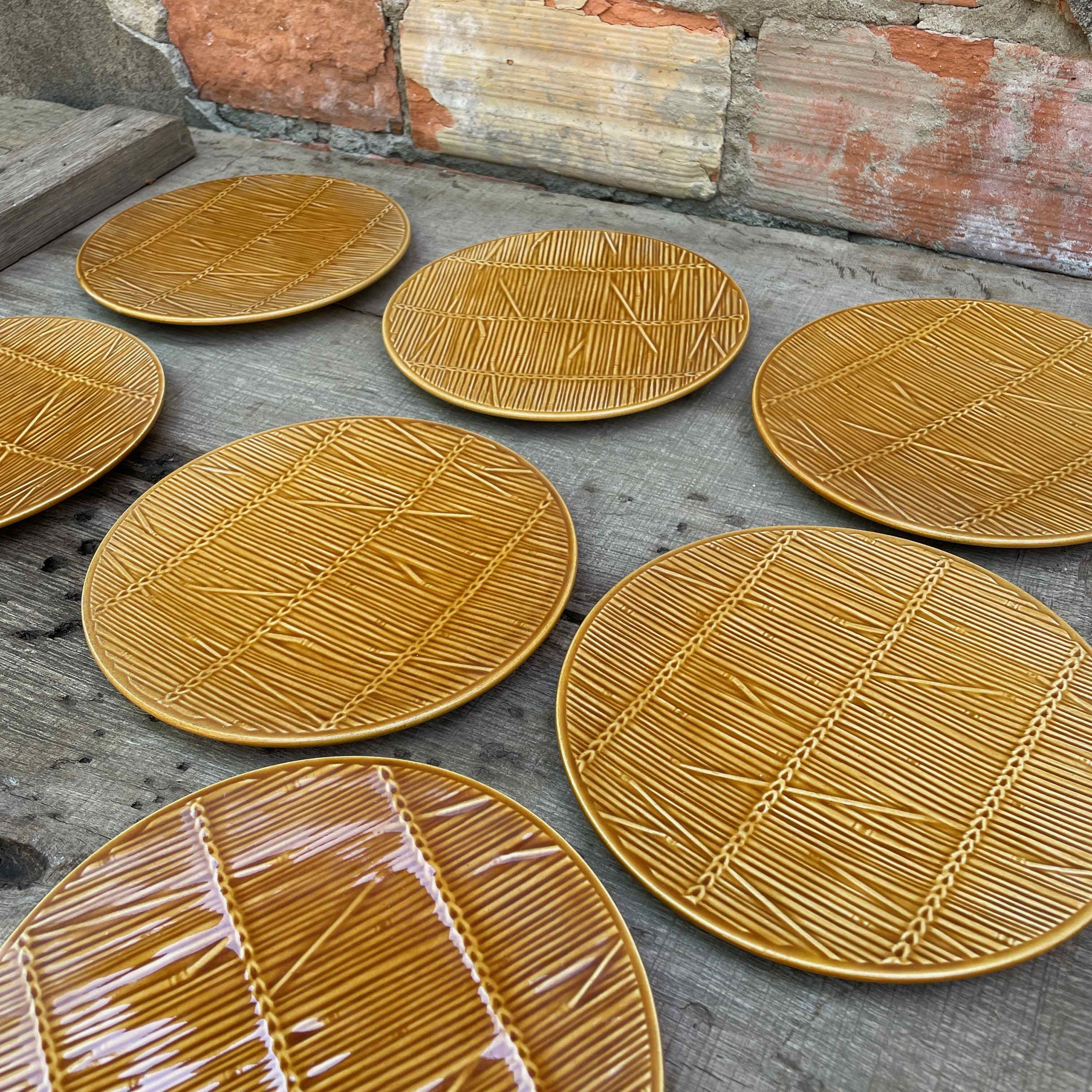 Small plates and presentation dish Gien creation Val d'Or