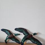 Pair of slip-cast ducks