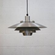 Silver Danish Jeka Metaltryk pendant Lamp - Model Dania 3020