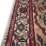 Bold Traditional Indian Area Rug Handmade Oriental Wool Carpet 123x193cm