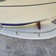 Bar or shop counter and 2 deck lina stools polyester boat hull