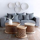 Tabouret Bamiléké africain