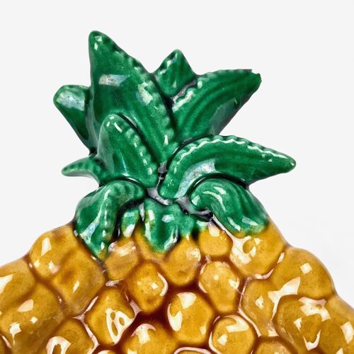 Coupelle ananas en barbotine Vallauris années 60