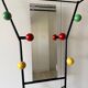 Coat rack, vintage cloakroom with mirror