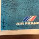 Planisphere map air france 80s - travel agency