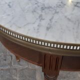 Louis XVI style coffee table with marble