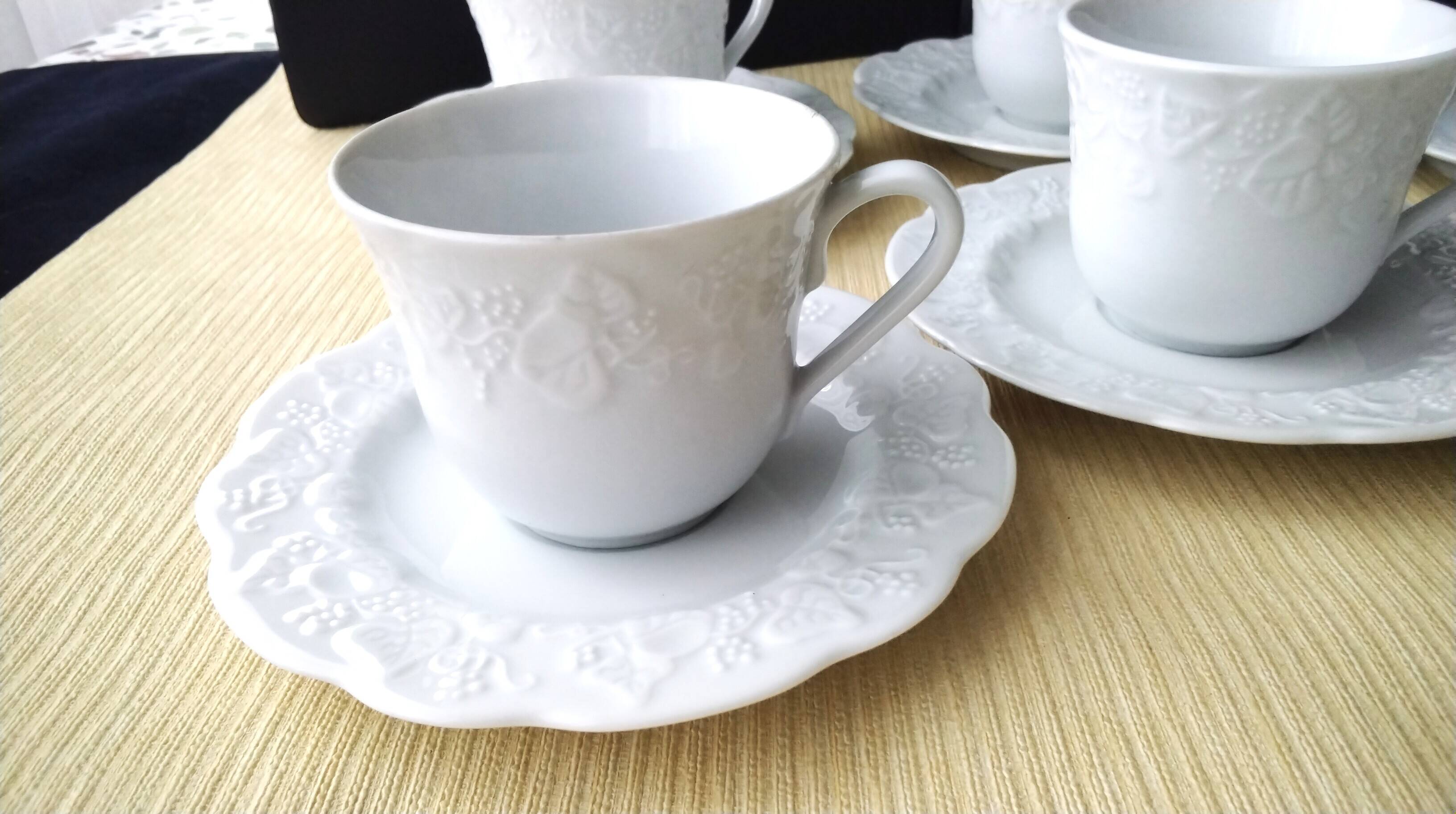 6 porcelain coffee cups "Wild Ivy"