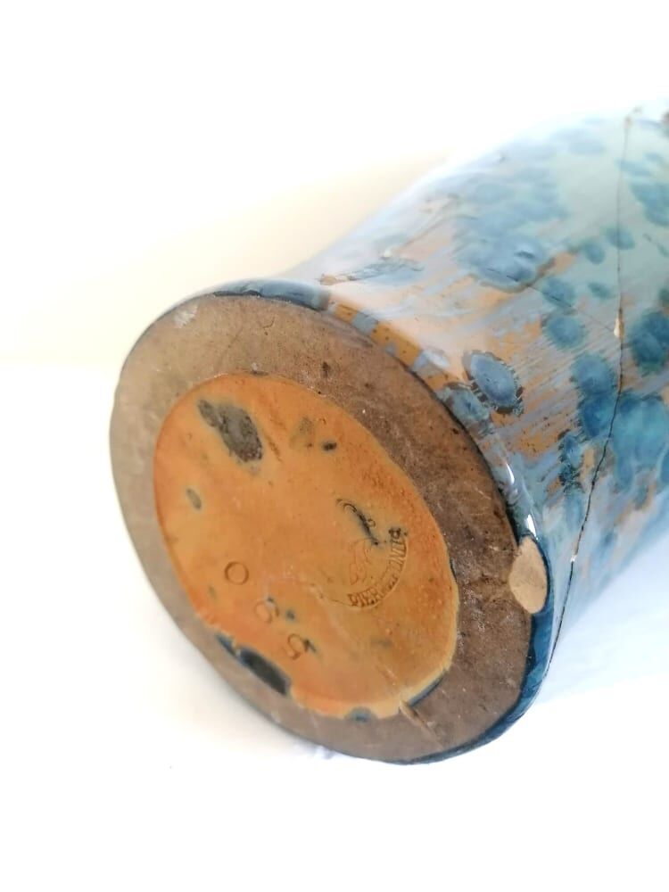 Vase in Pierrefonds earthenware, art deco