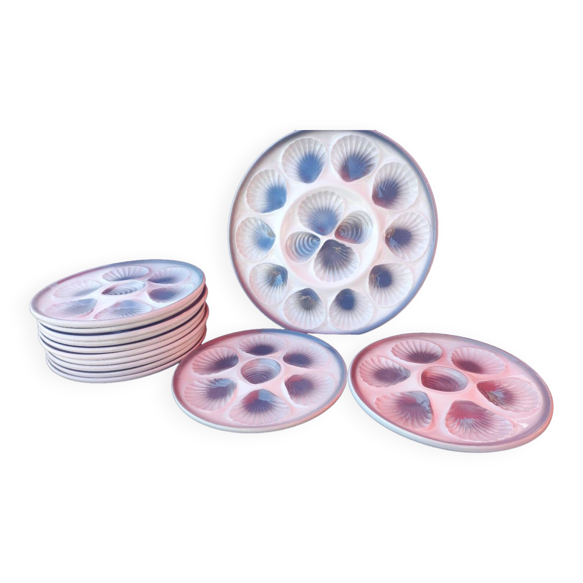 Oyster service 12 people 13 pieces