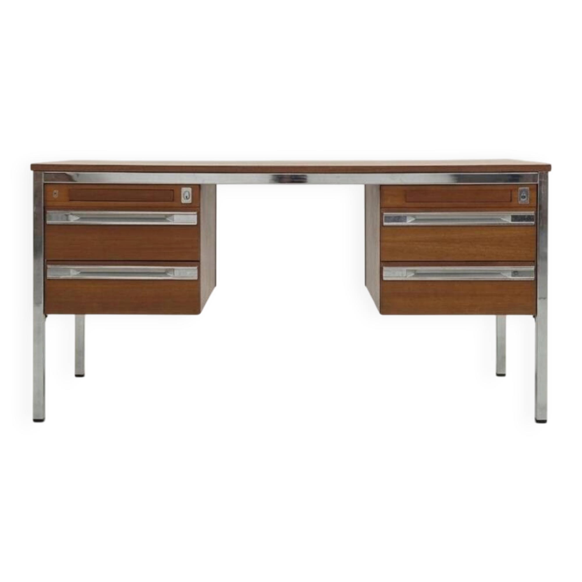 Modernist desk signed Heuliez France – 1970s