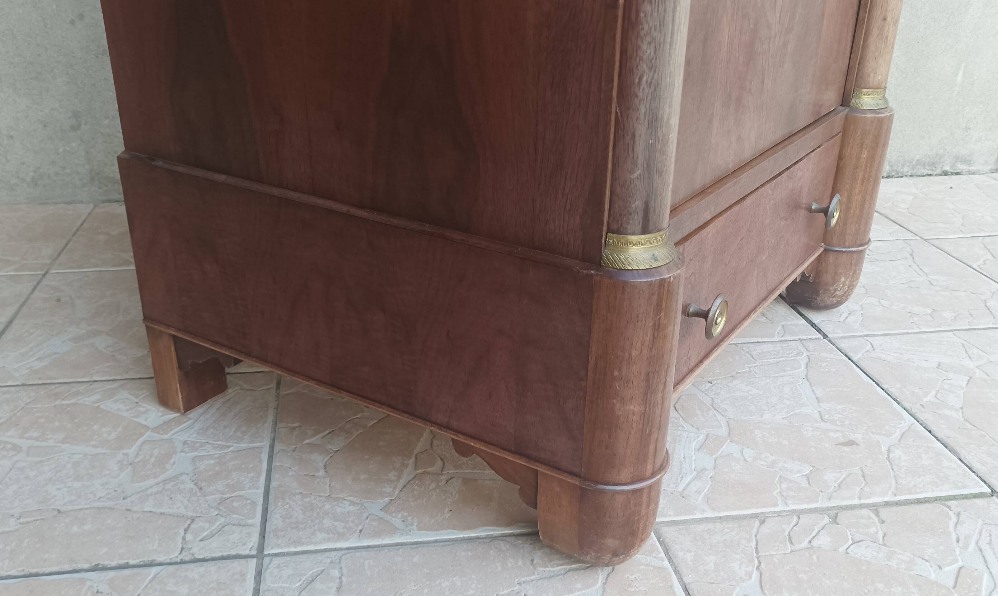 Small Empire style mahogany wardrobe