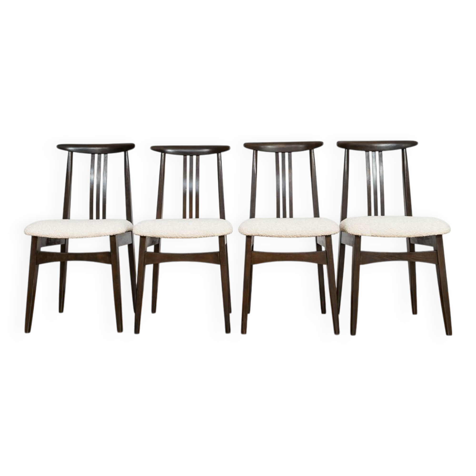 Chaises de salle à manger vintage par M. Zieliński, Pologne, années 1960, lot de 4