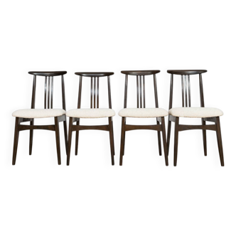 Chaises de salle à manger vintage par M. Zieliński, Pologne, années 1960, lot de 4