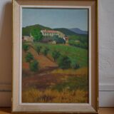 Victor VIC-DAUMAS (1909-2002) HSP 50x36cm Landscape of Provence School of Paris
