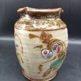 Vase en grès émaillé Amour en cage
