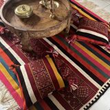 Ensemble tapis + 4 coussins vintage
