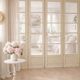 set of four large glass partition doors