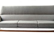 Mid-century scandinavian 3-seater sofa made of teak & boucle, norway 1970's