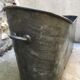 Baignoire en zinc socle bois XIXème siècle