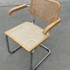 Vintage Cesca chair B64 with armrests by Marcel Breuer Design