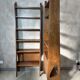 Pair of oak shelves
