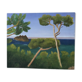 Peinture à l’huile « mer »
