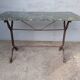 Table bistrot marbre 110cm