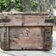 Wooden and metal military case, circa 1960