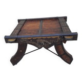 Old Tibetan copper wood coffee table