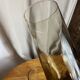 6 verres à eau en verre brun fumé, années 70