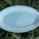 Plat ovale bleu