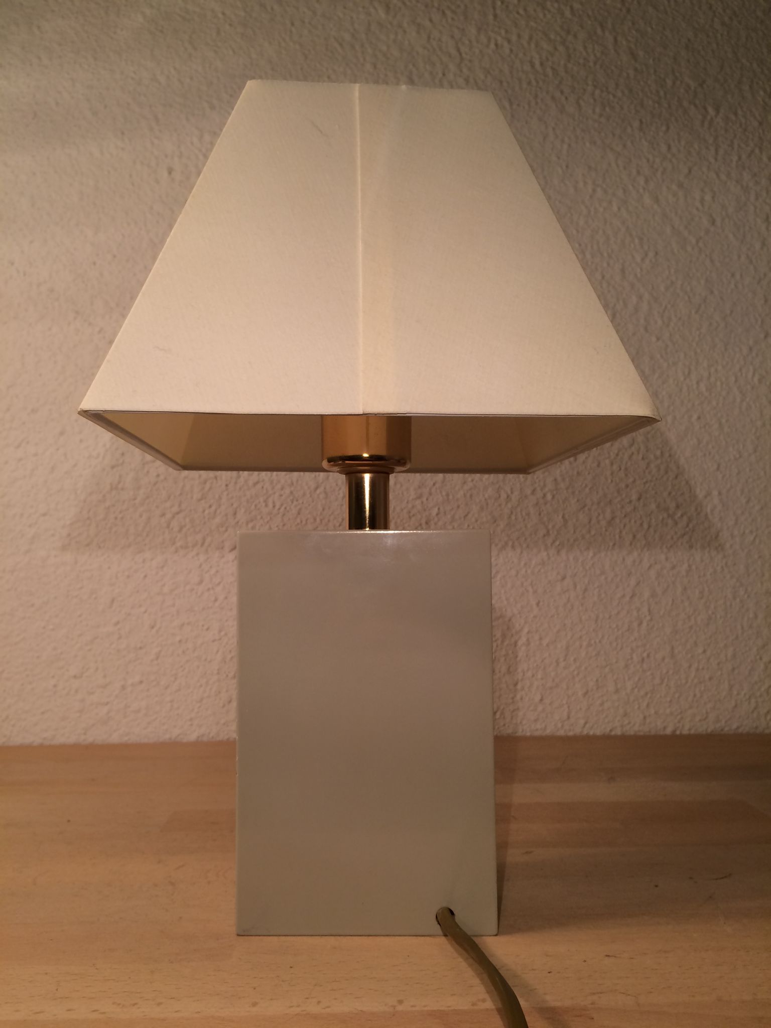 Lamp Turtle golden brass lacquered 70s
