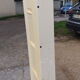 Vintage shoe column cabinet