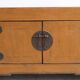 Low enfilade in orange lacquered elm