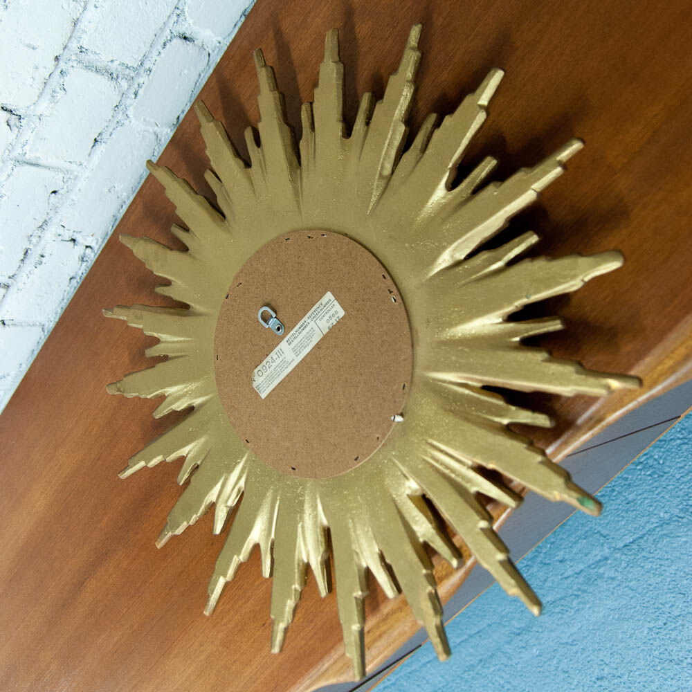 Mirror golden sun 48x48cm