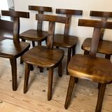 set of 6 Aranjou chairs 1970/80