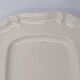 Rectangular dish with edged edge in Sarreguemines earthenware model Ivory