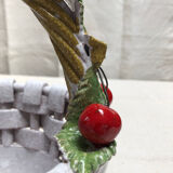 Cherry earthenware basket