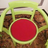 Set of 4 bridge art deco armchairs redesigned