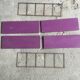 Metal string shelf - 4 purple shelves - vintage 1960