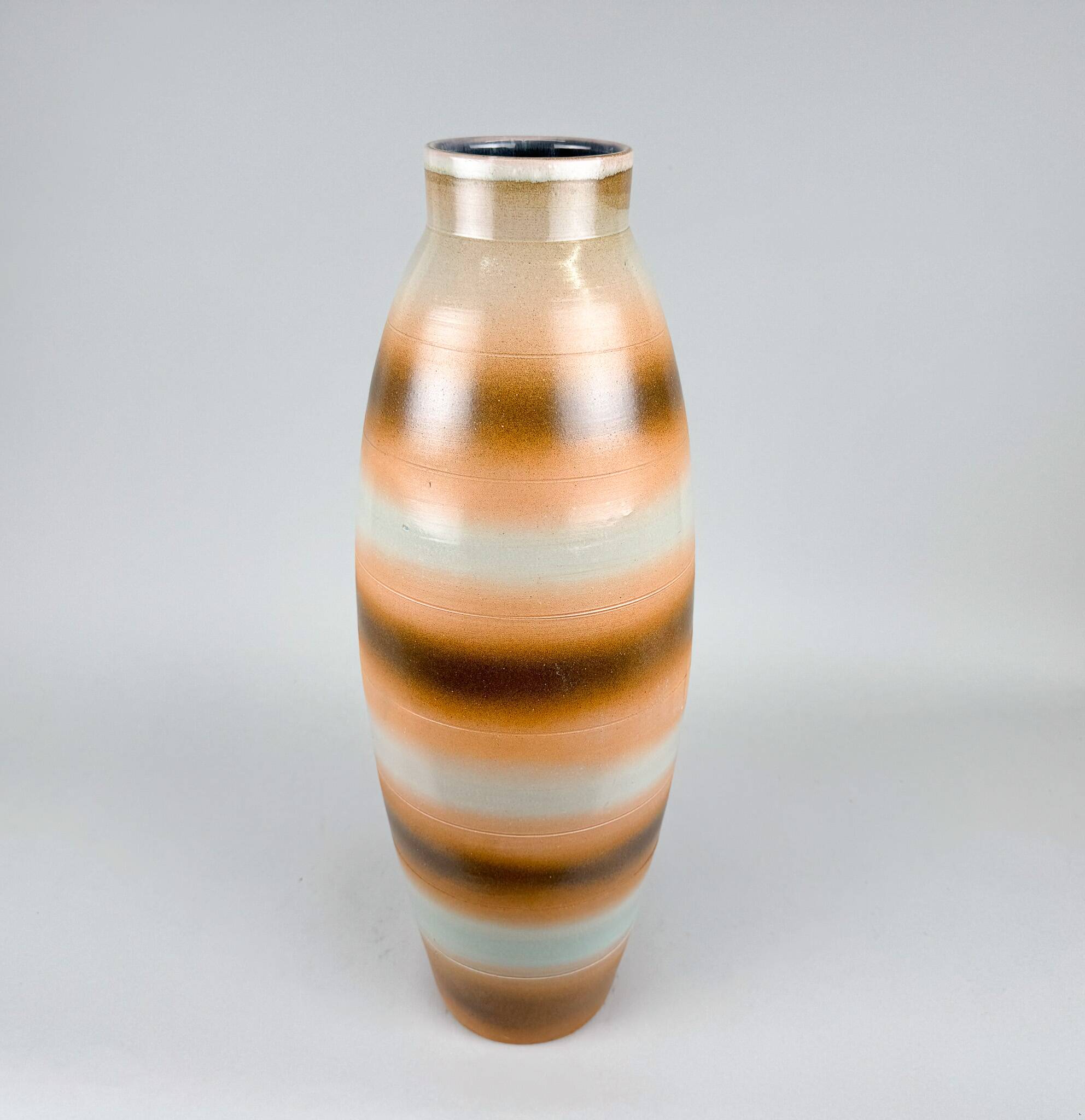 Mid-Century Large Ceramic Floor Vase, Czechoslovakia