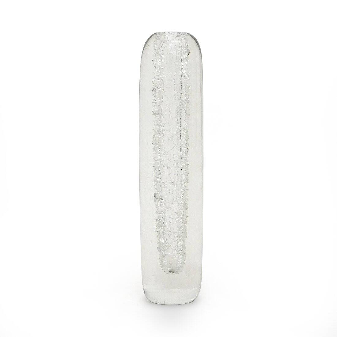 Transparent Glass Vase by Alfredo Barbini for Barbini, 1970s