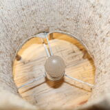 Bamboo and canvas lamp
