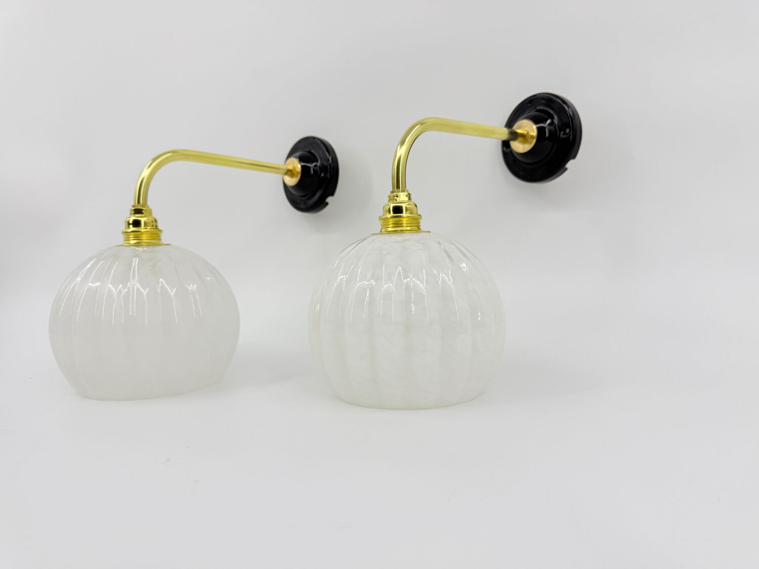 Clichy glass wall lights