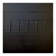 Minimalist monochrome abstract painting in black