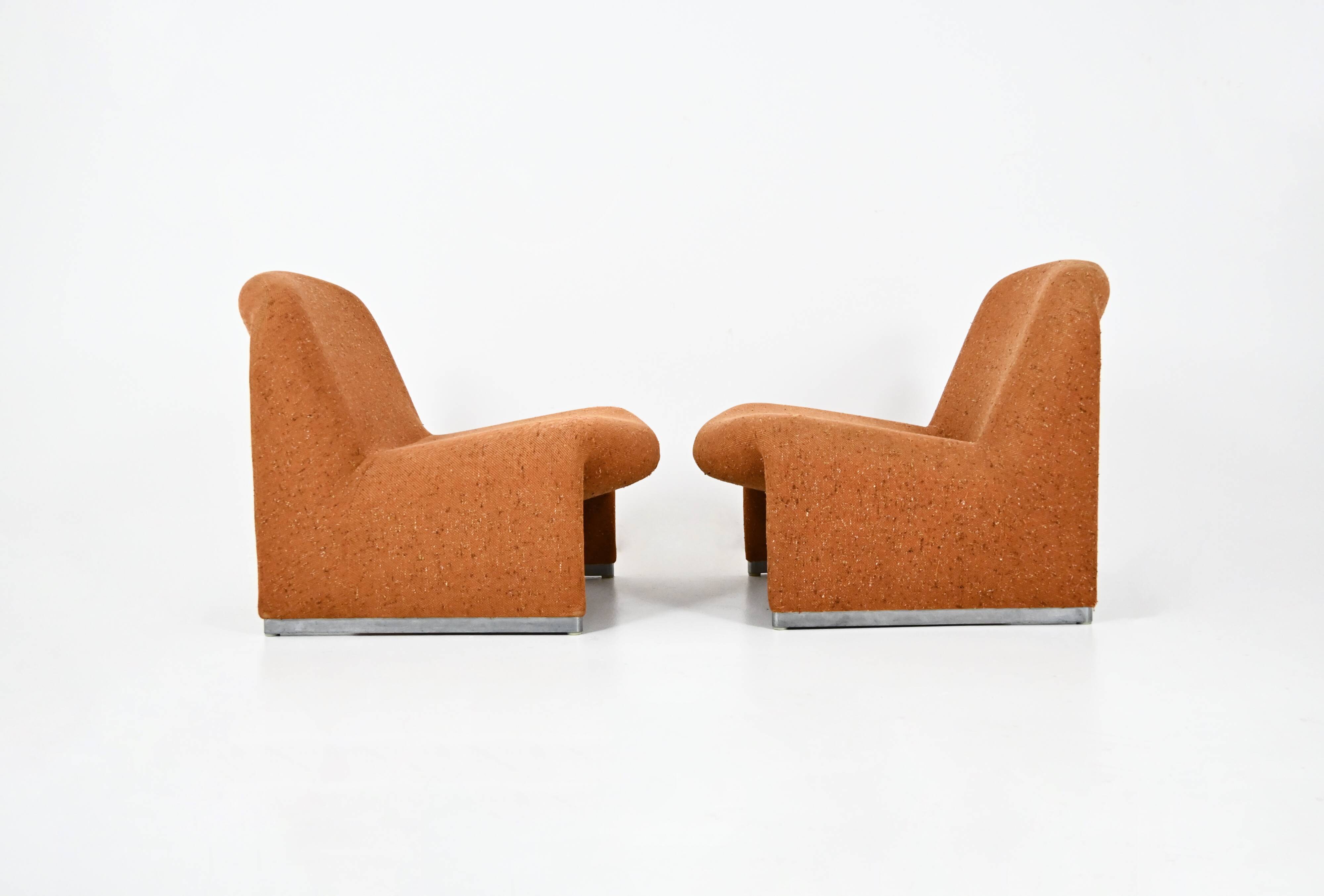 Pair of Alky Armchairs by Giancarlo Piretti for Anonima Castelli, 1970s