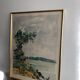 Aquarelle de Georges Prestat Fleuve en Centrafrique